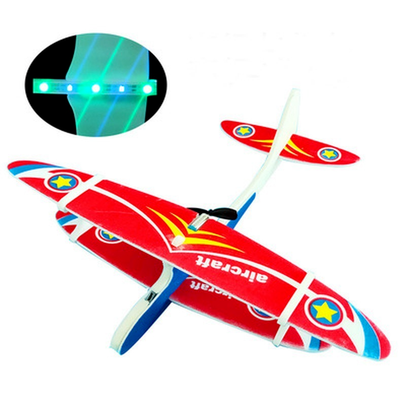 새로운 전기 손 던지기 글라이더 비행기 야외 공원 EPP 거품 전기 글라이딩 항공기 비행 장난감 어린이 비행기 모델
